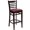 Burgundy Vinyl Seat/Walnut Wood Frame, variant on Flash Furniture HERCULES Series Ladder Back Walnut Wood Restaurant Barstool