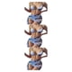 thumbnail image 5 of Naiovety Traje de baño de verano para mujer, traje de baño dividido de tres piezas con estampado teñido, traje de baño a la moda de viaje sin mangas, Azul S 3piezas Naiovety CBP221216, 5 of 6