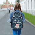 thumbnail image 6 of FORMRS Unisex Backpack Elementary School Travel Bookbag with Reflective Stripes, Christmas Santa, 6 of 7
