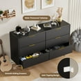 thumbnail image 3 of Fluted Dresser For Bedroom,Modern Chest Of Drawers Bedside Nightstand With Metal Legs&Gold Handle,Wood Side Table Closet Storage Dresser Organizer For Living Room Entryway, 3 of 7