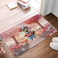 thumbnail image 2 of Happy Valentine’s Day Adorable German Shepherd Puppy Holding Heart Balloon Doormat Alsatian Dog Lover Gifts Indoor Outdoor Welcome Mat - 00030, 2 of 5