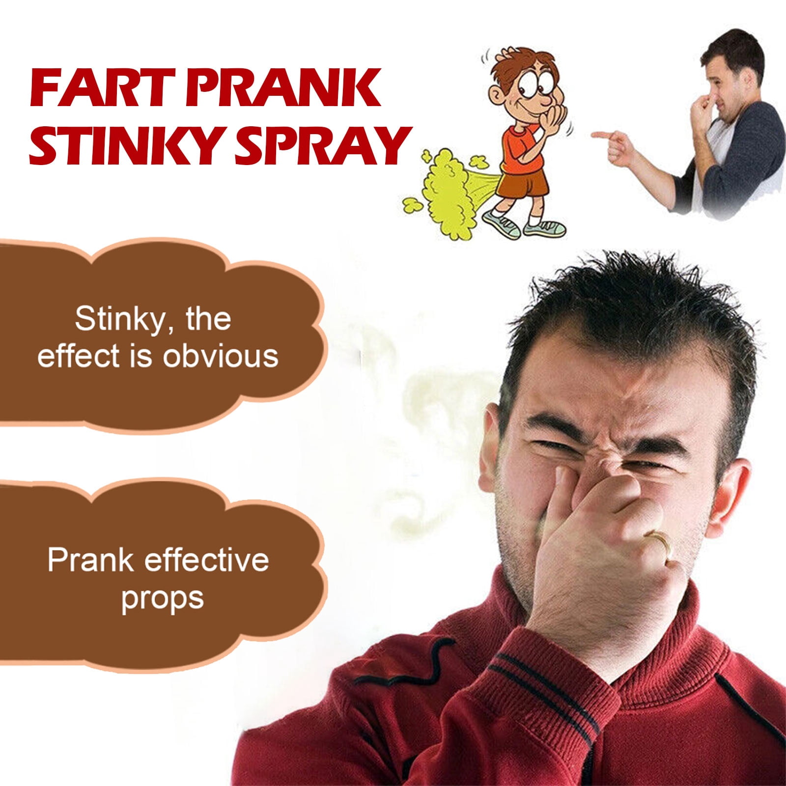 Alvantor Fart Spray Prank Liquid Odor for Teens and Adults, Extra Strong Stink Joke, 1.01fl.oz