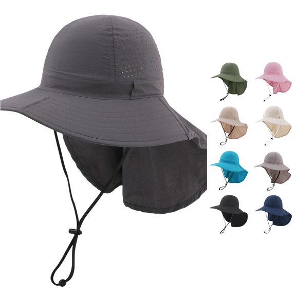 Gyujnb Lightweight Breathable Mesh Sun Hat Hat with Detachable Neck for Outdoor Activities