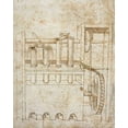 thumbnail image 2 of Martini, Francesco di 12x14 White Modern Wood Framed Museum Art Print Titled - Folio 10: piston pumps and water wheel, 2 of 4