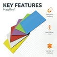thumbnail image 4 of MagFlex® Flexible Gloss Red Dry-Wipe Magnetic Sheet - 75mm x 75mm (Pack of 5), 4 of 5