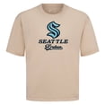 thumbnail image 2 of Men's Levelwear  Khaki Seattle Kraken Team Surge Luxe Signature Knit T-Shirt, 2 of 3