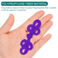 thumbnail image 3 of Uxcell 12 Pairs Chinese Knots Frog Buttons  Dark Purple Sewing Buttons Fasteners, 3 of 7