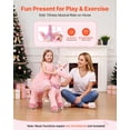 thumbnail image 2 of VEVOR Ride On Horse, Riding Pink Unicorn Toys for Kids, No Battery Required, Smooth Wheels with Anti-Roll Stop Ring, Upgraded Raised Seat, Handles, Pedals, 110 lbs Max Load Capacity for Ages 3-8, 2 of 9