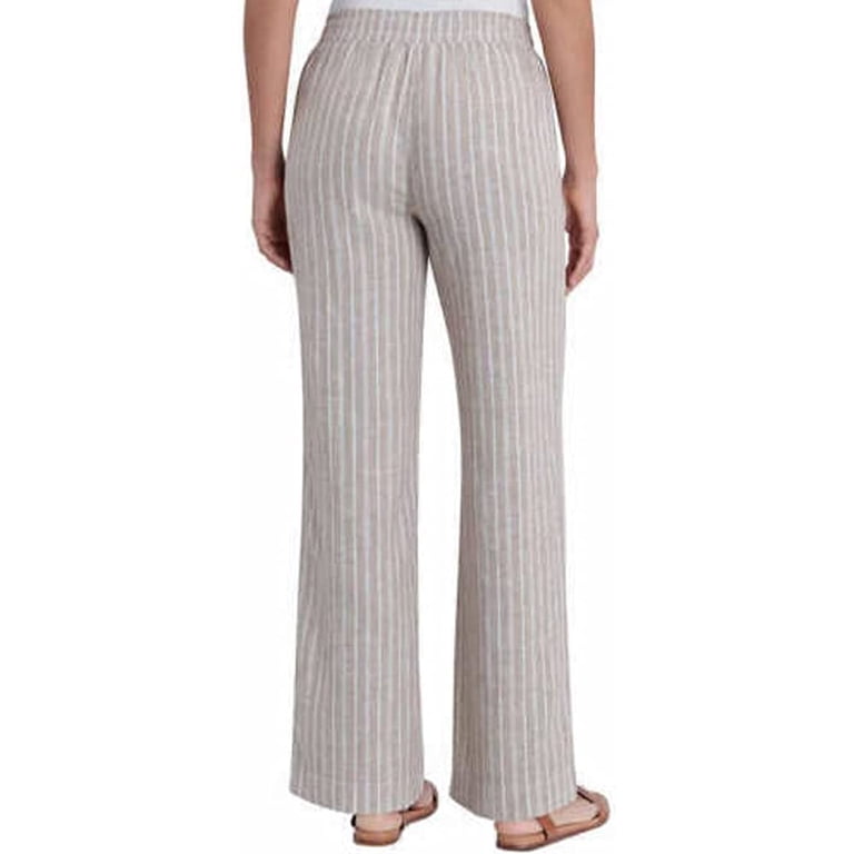Briggs Ladies' Linen Blend Comfort Stretch Pull On Pant with