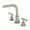 Brushed Nickel, variant on Kingston Brass FSC8953CML Manhattan Widespread Bathroom Faucet with Brass Pop-Up, Brushed Brass