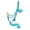 Teal, variant on Showman Mule Tape Halter w/ Rawhide Braided Noseband (Teal)