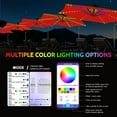 thumbnail image 4 of Scafild | 10 ft Colorful Lighted Cantilever Offset Hanging Outdoor Patio Umbrella W/ Easy Tilt - Red, 4 of 9
