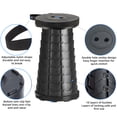 thumbnail image 5 of WZCPCV 2Pcs Upgraded Portable Collapsible Telescopic Stool, Sturdy Foldable Stool with Load Capacity of 550lbs, Retractable Camping Stool for Hiking, Fishing Tours Indoor & Outdoor Activity-Black+Blue, 5 of 8