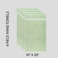thumbnail image 4 of All Design Quick-Dry 4 Pieces Green Hand Towels - Highly Absorbent 100% Turkish Cotton - Perfect Lightweight Towel for Bathroom, Kitchen, Guests, Gym, Travel, Airbnb, College Dorm, Shower, 4 of 5