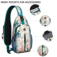 thumbnail image 2 of Crossbody Sling Backpack for Women Men Tropical Ocean Jellyfish Shoulder Sling Crossbody Casual Chest Bag for Travel Sports Running Hiking, 2 of 6
