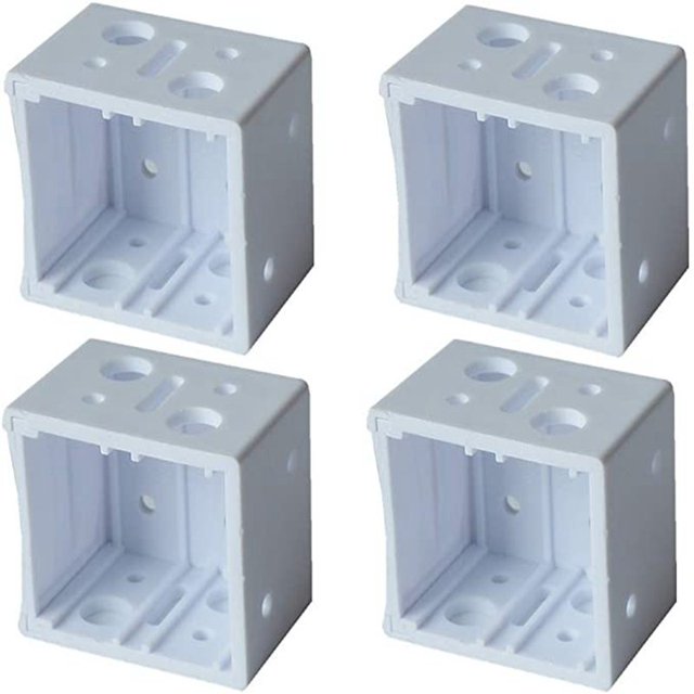 Accesorios de código de montaje en ambos extremos de la cortina Accesorios de montaje de plástico para persianas venecianas Soportes de montaje blancos, 10 piezas Kuyhfg Bienvenido a Kuyhfg