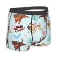 thumbnail image 3 of Balery Cute Pug Dogs Men's Boxer Briefs, Soft and Breathable Cotton Underwear with nylon Waistband-XX-Large, 3 of 9