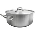 thumbnail image 4 of Truecraftware – 30 Qt. Stainless Steel Braiser Pot with Encapsulated Base and Cover - Heavy-Duty Brazier Pot Cookware Dishwasher and Oven Safe NSF, 4 of 5