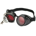thumbnail image 2 of SAYFUT Steampunk Victorian Style Goggles/ Rave Glasses with Pocket Watch Gear Design Mad Scientist Costume Accessory Cosplay Goggles with Colored Lenses & Ocular Loupe, One-Size, 2 of 5