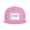 Pink, variant on Snapback Hat World Map Flat Brim Adjustable Baseball Cap for Men Women Trucker Hat Pink