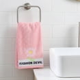 thumbnail image 2 of Unique Bargains 29" x 13" Floral Decorative Absorbent Hand Towels Pink 2pk, 2 of 7