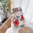 thumbnail image 1 of Funda de teléfono Floral mate de seda Vintage de dibujos animados para Iphone 12 13 funda de Tpu de chica encantadora para Iphone 7 8plus 11 Pro Xr XsMax Tan Jianjun unisex, 1 of 2