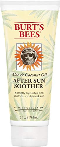 Burt's Bees Aloe & Coconut Oil After-Sun Soother, 6 Oz (Package May Vary)