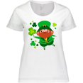 thumbnail image 3 of Inktastic Cute Leprechaun for St. Patrick's Day Women's Plus Size T-Shirt, 3 of 5