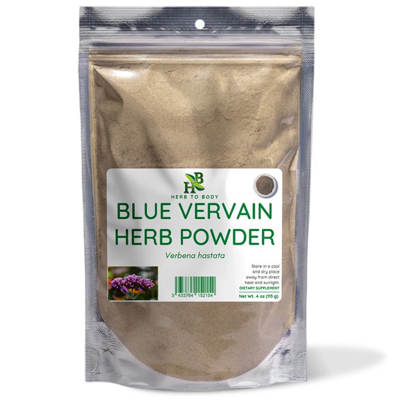 Herb To Body Blue Vervain Herb Powder | Verbana Spp | Wildcrafted | 4oz