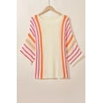 thumbnail image 5 of Ushdele Update Your Look: Chic White Striped Sweater, 5 of 8