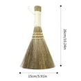 thumbnail image 4 of Asian Whisk Broom Natural Miscanthus Straw Broom with Nylon Lanyardr for Counter, Keyboard,Furniture, Drafting, Patio, Fireplace Cleaning, 4 of 6