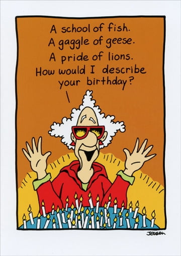 Oatmeal Studios Describe Your Birthday Funny / Humorous Birthday Card