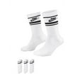 thumbnail image 2 of Men's Nike 3-Pack Everyday Essential Striped Crew Socks Color: White Black Size: 8-12, 2 of 2