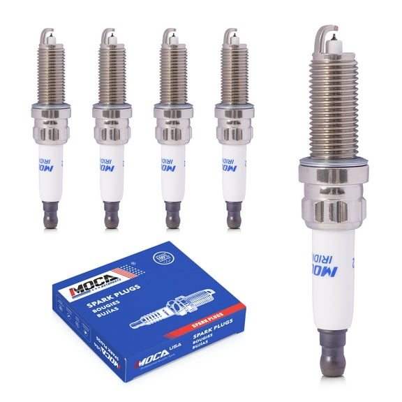 MOCA AUTOPARTS 5PCS Spark Plugs Fit for 2008-2010 Volkswagen Beetle 2.5L & 2010-2014 Volkswagen Golf 2.5L & 2007-2014 Volkswagen Jetta 2.5L
