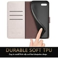 thumbnail image 6 of for iPhone SE2/SE 3rd 2022/7/8 4.7" Phone case[RFID Blocking Leather],[3 Credit Card Slot] Flip Folio Book Shockproof Protector,Holder Stand case,Women Men for Apple SE Wallet Cover,White, 6 of 11