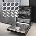 thumbnail image 2 of BQLZR Roues de Lave-Vaisselle 45 x 20mm Gris WD12X10136 Rouleaux de Rack Inférieur de Lave-Vaisselle Remplacement WD12X10136 AP3676228 WD12X10107 Lot de 8, 2 of 5