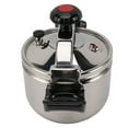 thumbnail image 1 of Household Stainless Steel Pressure Cooker Canner Explosion Proof Double Bottom Pressure Cooker for Gas Stoves Induction Stoves Shiny Style, 1 of 7