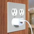 thumbnail image 3 of WIRESTER 2-Gang Duplex Outlet Wall Plate/Switch Plate Cover, Solid Light Gray, 3 of 6