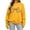 Yellow, variant on Bow Knot Crewneck Sweatshirt For Women Fall Fleece Lined Long Sleeve Cute Casual Loose Pullover Tops, S-XXL
