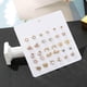 thumbnail image 3 of 15 pares de pendientes de flor para mujeres y niñas, preciosos para el trago, hipoalergénico, joyería para el cuerpo, jinwen pendientes corazones surtidos, 3 of 6