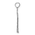 thumbnail image 2 of 14K White Gold Polished Finish Solid 2-Dimensiona Cape Hatteras Lighthouse Charm, 2 of 6