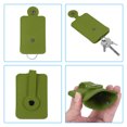 thumbnail image 4 of Felt Pull out Key Case Car Key Organize Pouch with Drawstring for Home Office Car Key, Olive, 2 Pack, 4 of 5