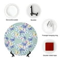 thumbnail image 4 of Bingfone Colorful Butterfly Print Bone China Dinner Decorative Plates,Handmade Ceramic Dinner Plate with Stand for Home Club-10in, 4 of 6