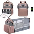 thumbnail image 2 of Mochila plegable para mamá, bolsa ligera y portátil para cuna, de gran capacidad, para bebé y Mujer, 2 of 4