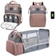 thumbnail image 2 of Mochila plegable para mamá, bolsa ligera y portátil para cuna, de gran capacidad, para bebé y Mujer, 2 of 4