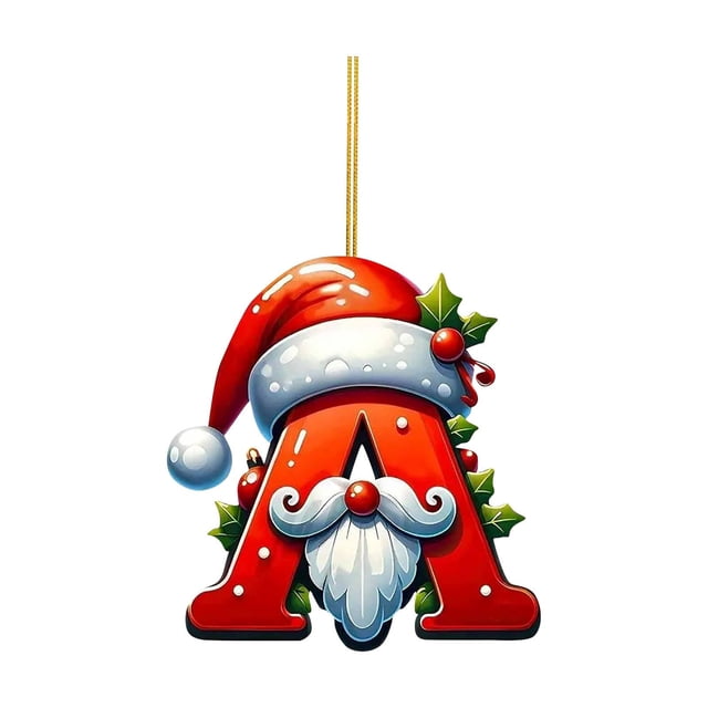 Christmas Tree Letter Ornaments Complete Alphabet Set For Festive Holiday Decorations And DIY Craft Projects