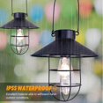thumbnail image 4 of Linterna solar colgante con gancho, luz solar led vintage con wa, 4 of 5