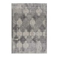 thumbnail image 2 of 2â€™ x 20â€™ Gray Distressed Trellis Pattern Runner Rug, 2 of 9