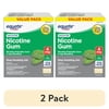 (2 pack) Equate Nicotine Gum 4 mg, Stop Smoking Aid, Mint Flavor, Uncoated, 170 Count