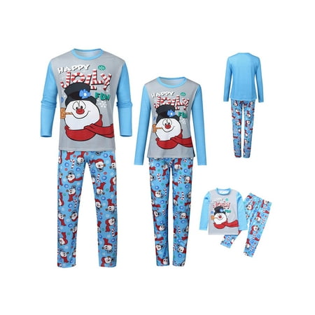 

Family Matching Christmas Snowman Pajamas Set PJs Xmas Gift Sleepwear Nightwear Outfit Clothes